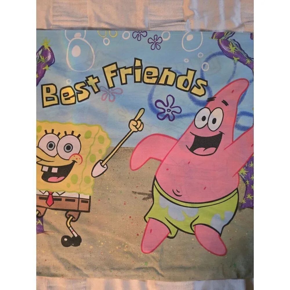 Vintage 2000 Spongebob Squarepants Patrick Best Friends Pillowcase